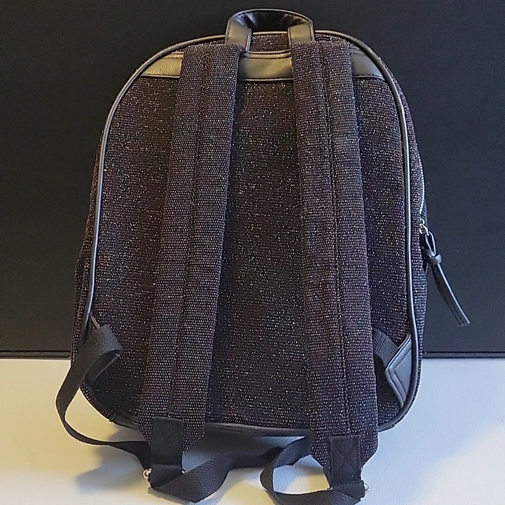 Black Glitter Backpack New